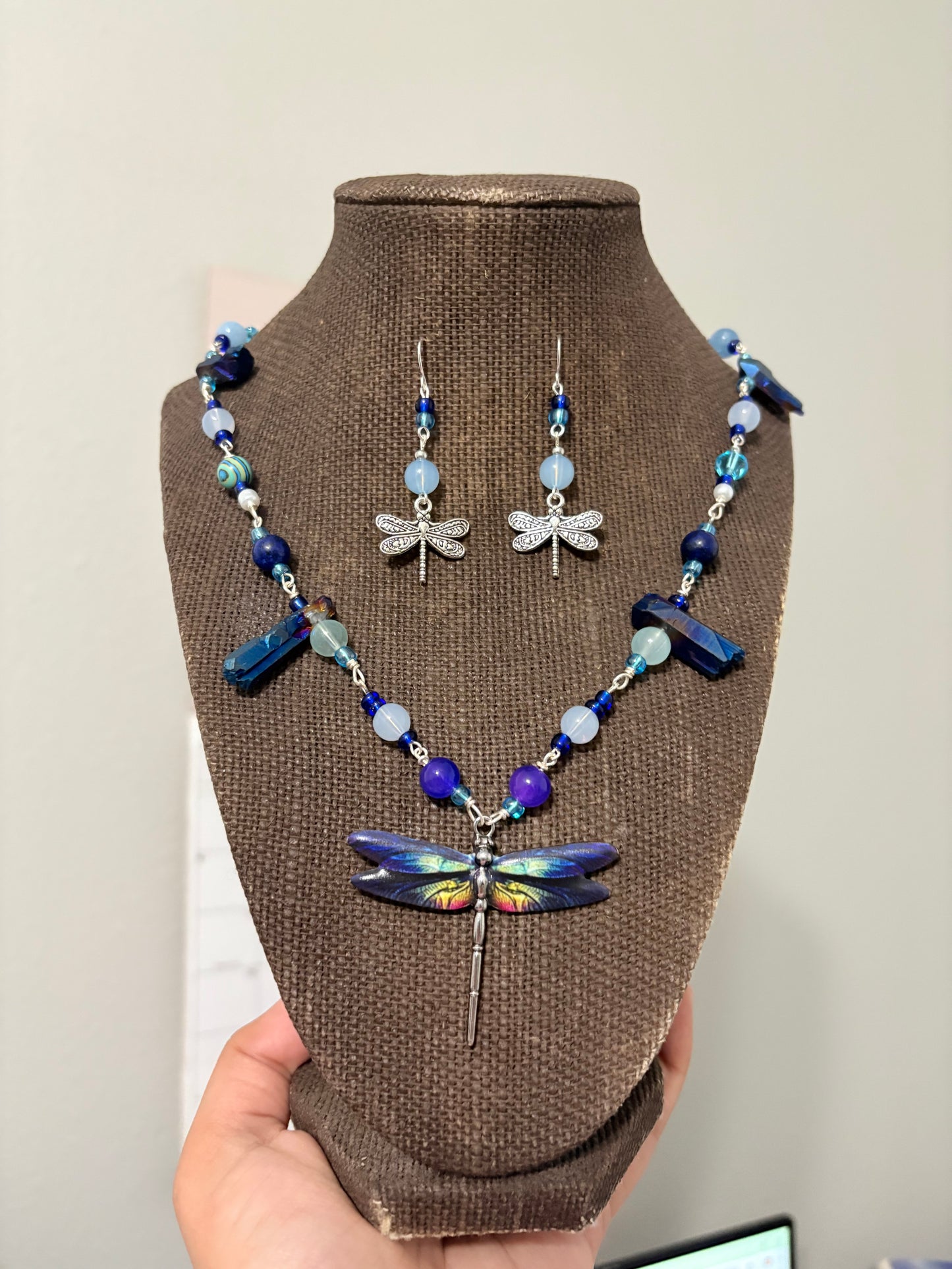 "Dragonfly Dreams" ~ Whimsical Silver Plated Jewelry Set