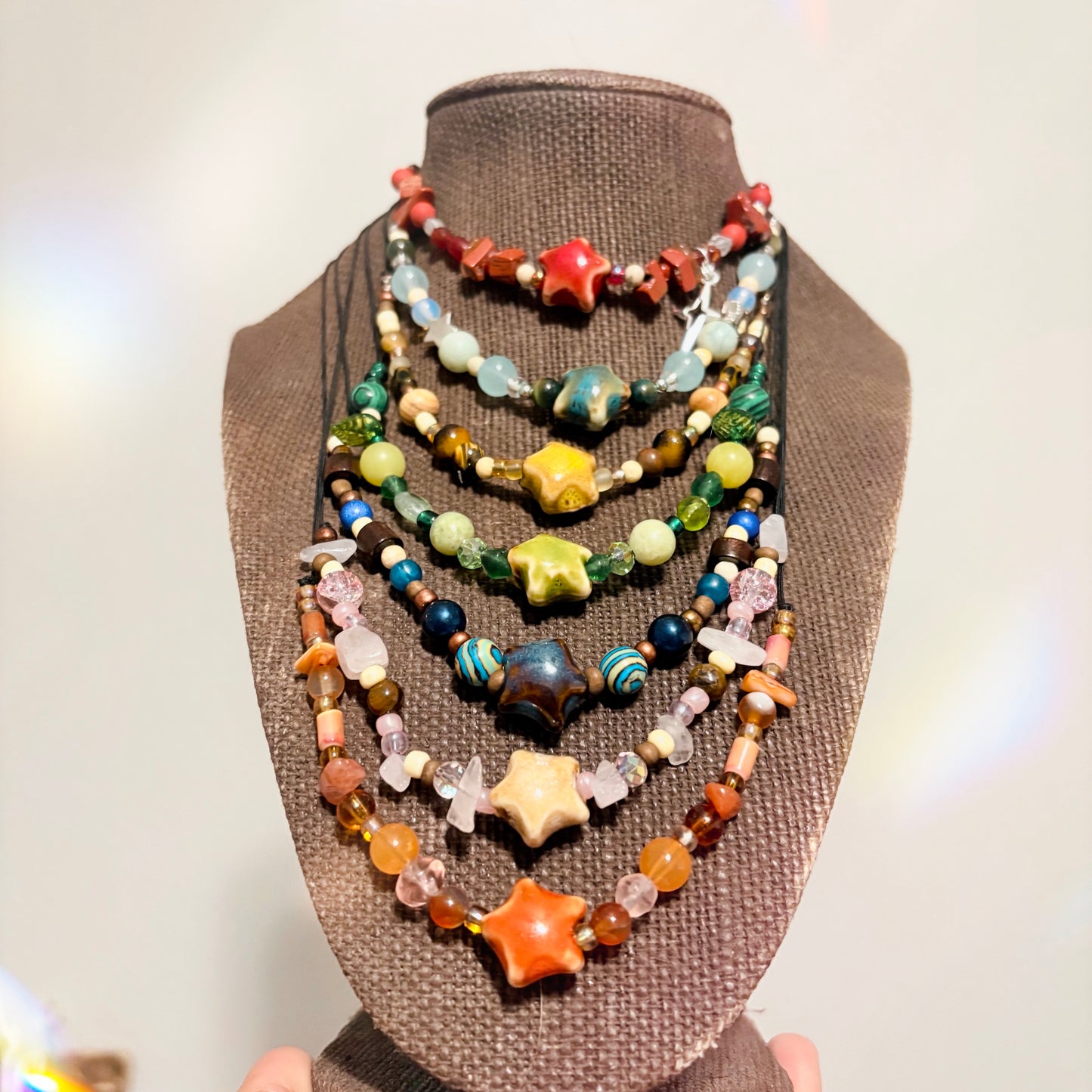 Adjustable Ceramic Star Necklaces