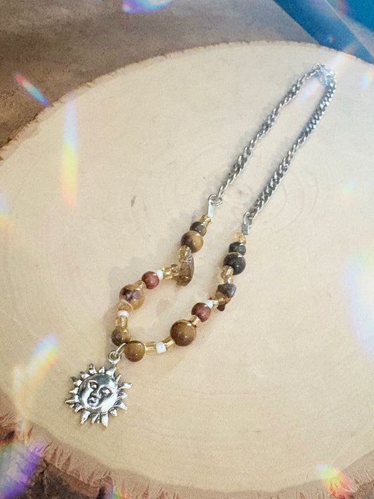 "Silver Solstice" - stainless steel chain necklace