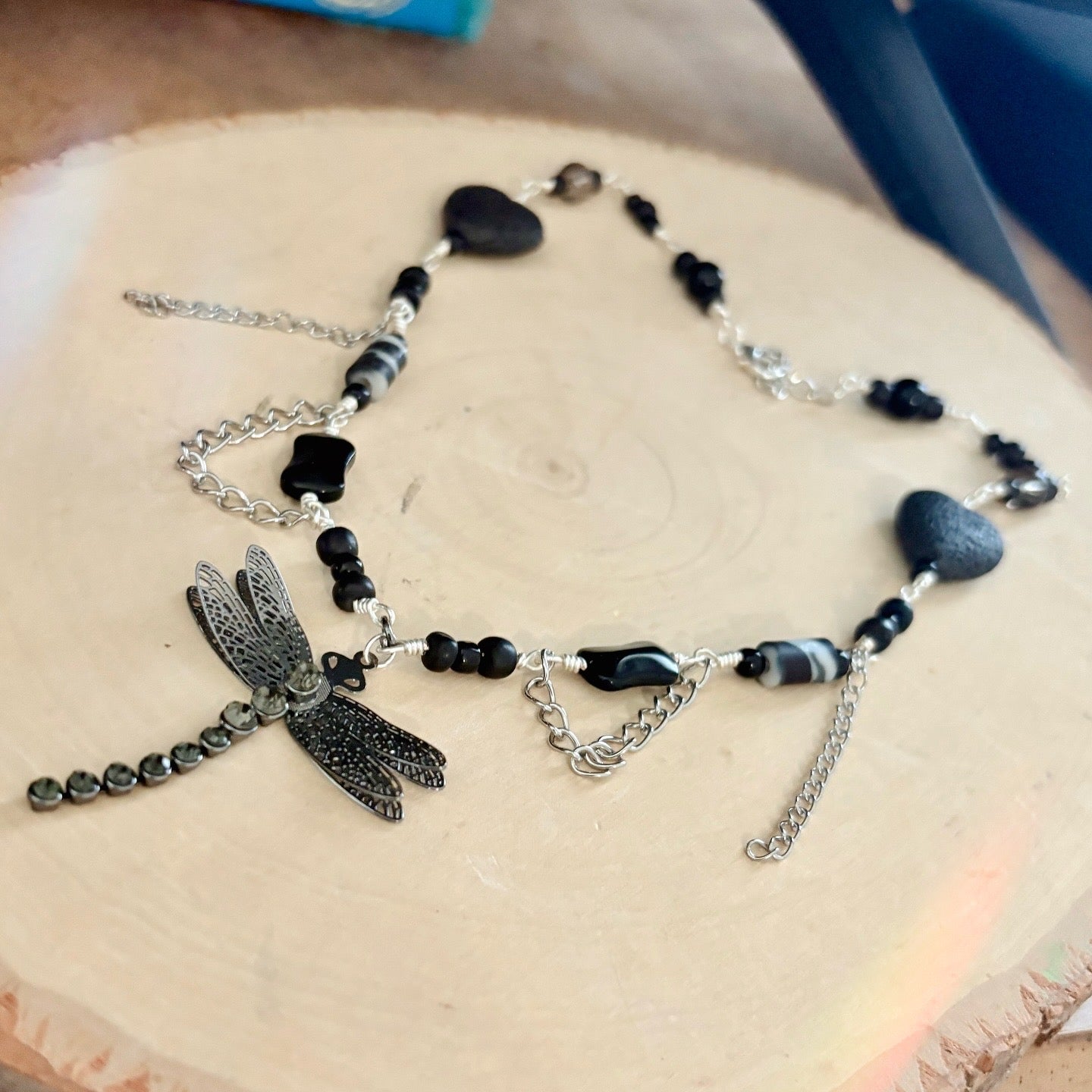 Dark Wings & Silver Dreams ~Silver plated Whimsygoth Necklace