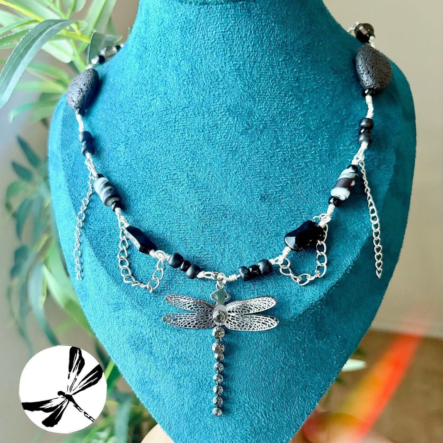 Dark Wings & Silver Dreams ~Silver plated Whimsygoth Necklace