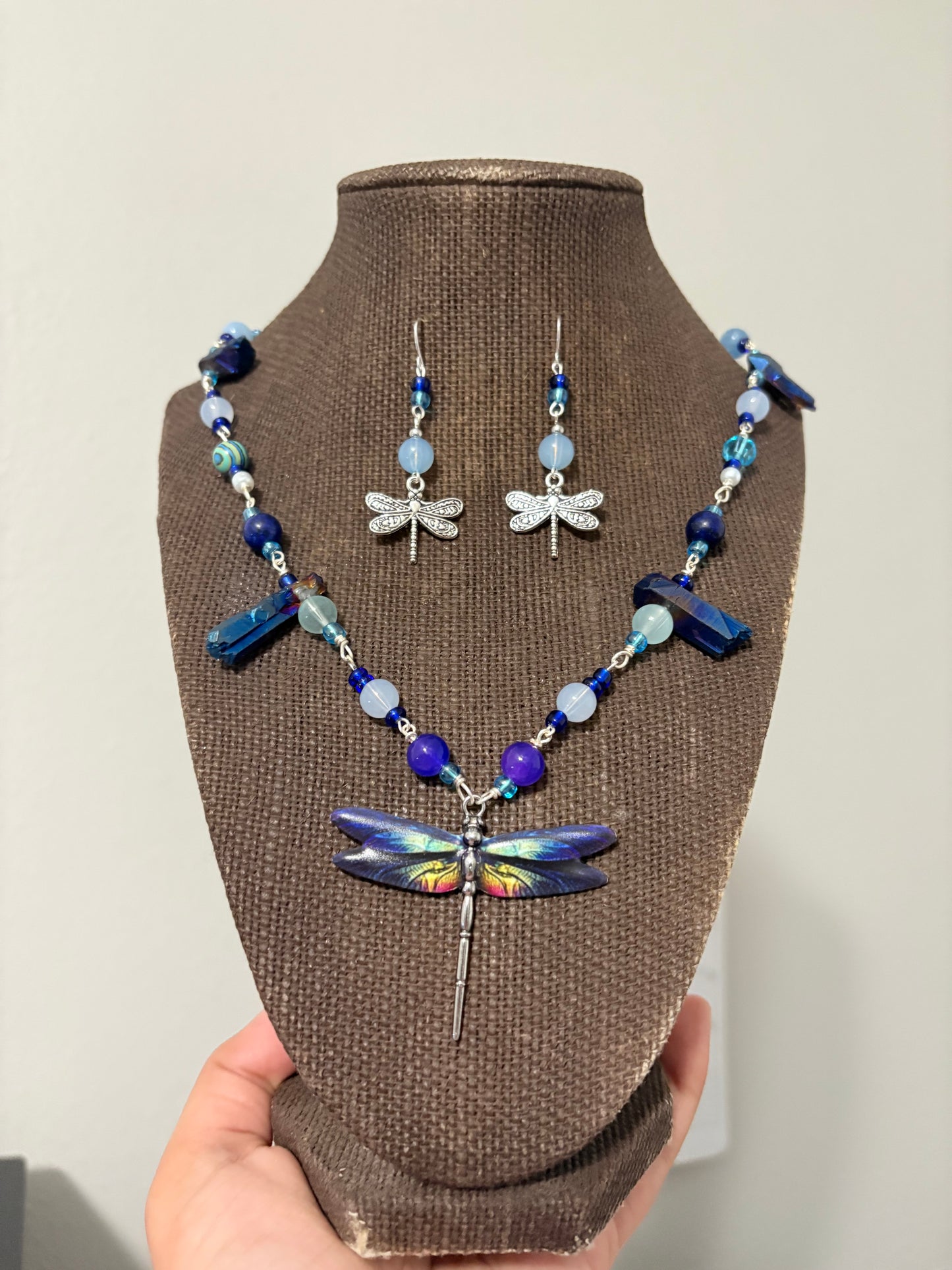 "Dragonfly Dreams" ~ Whimsical Silver Plated Jewelry Set