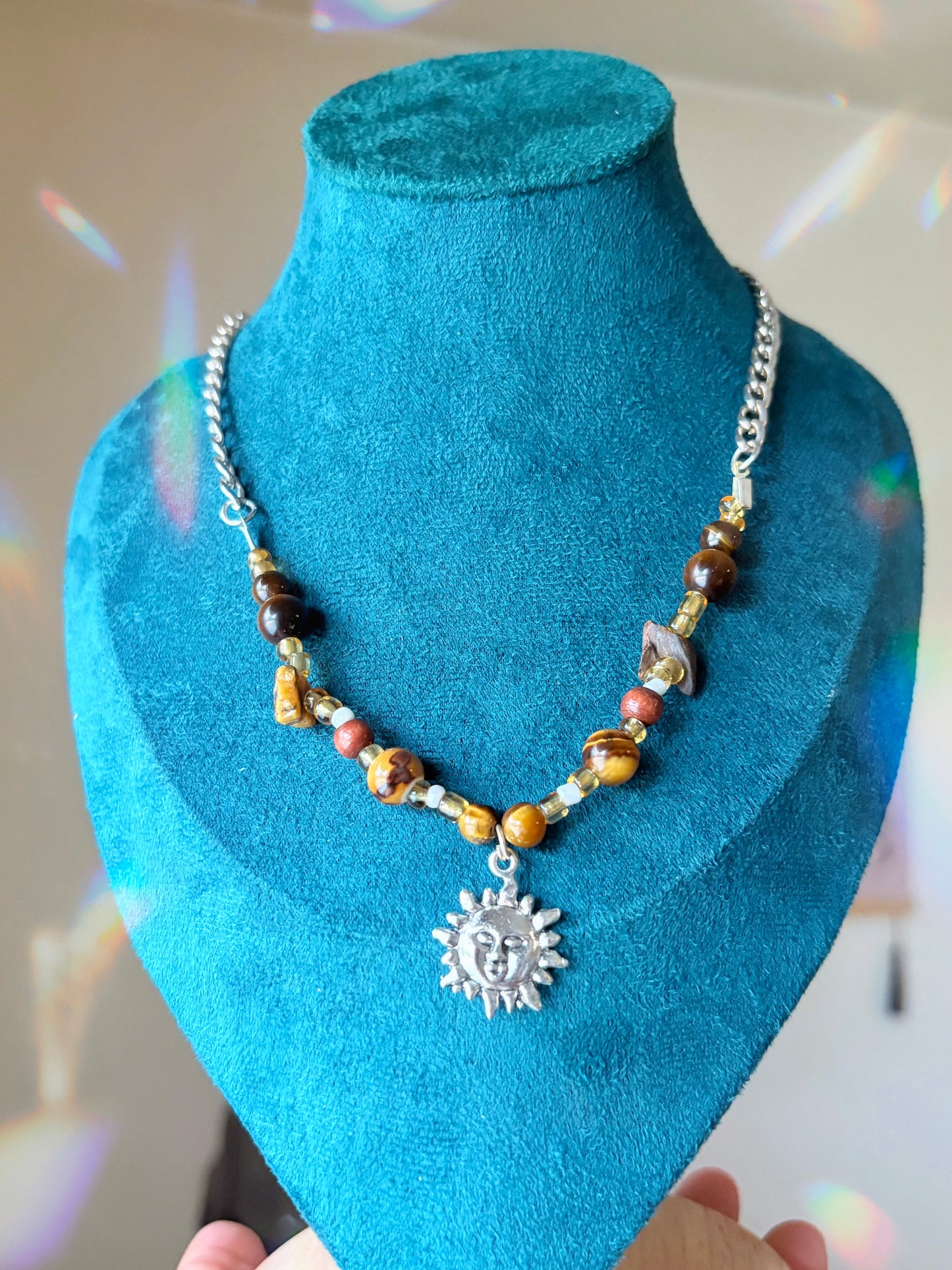 "Silver Solstice" - stainless steel chain necklace