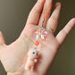 Fuzzy cat phonecharm ~ Orange
