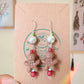 Gingerbread Holiday Dangle Earrings