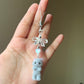 Fuzzy cat phonecharm ~ gray