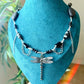 Dark Wings &amp; Silver Dreams ~Silver plated Whimsygoth Necklace