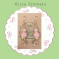 Rose Quartz Star Crystal Earrings