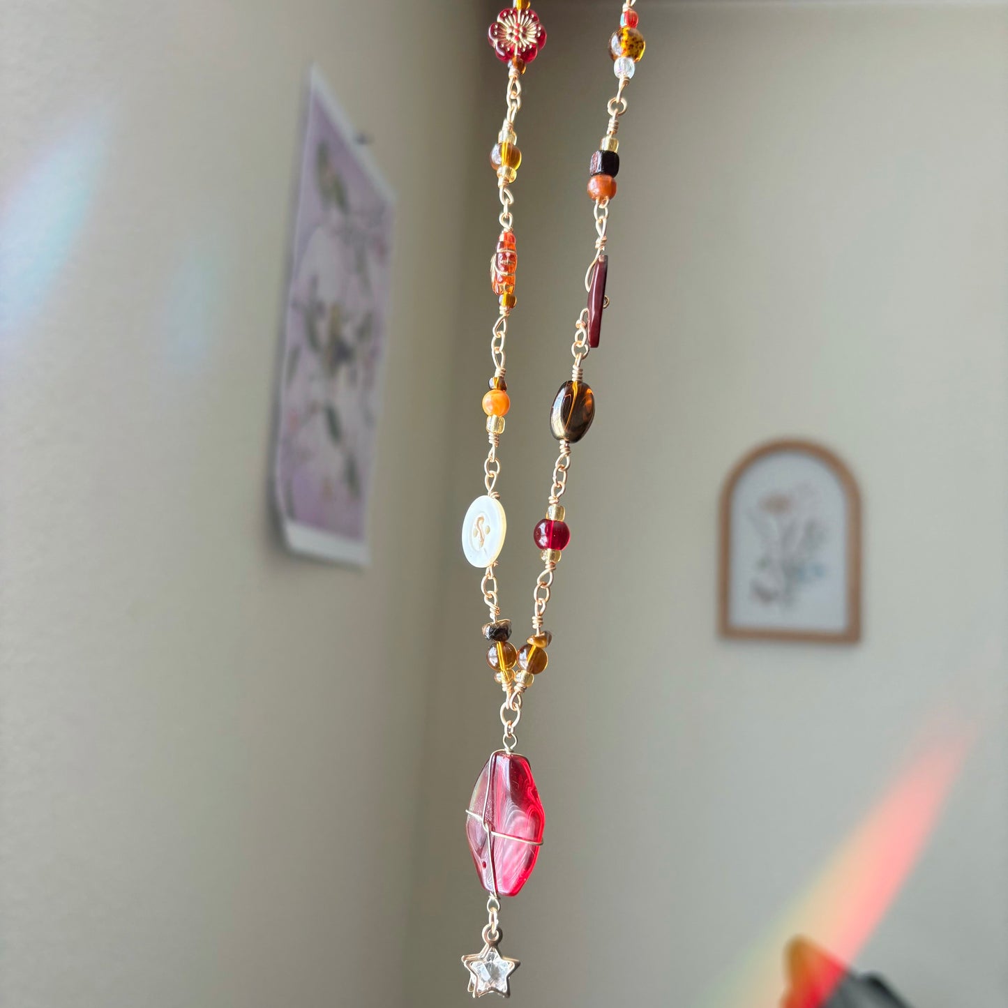 “Autumn Star” - Beaded Necklace