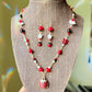 Whimsical Ladybug Jewelry ~ Gold Plated Wire Wrapped Necklace and Earrings Jewelry Set