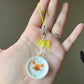Cute yellow cat plate phonecharm