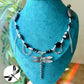 Dark Wings &amp; Silver Dreams ~Silver plated Whimsygoth Necklace