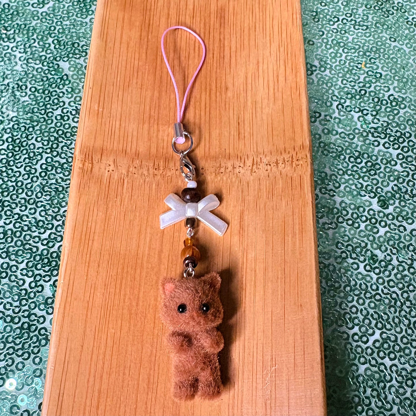 Fuzzy Cat Phone charms