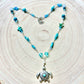 Turtle Turquoise Beaded Necklace