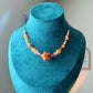 Orange star Adjustable Beaded Necklace