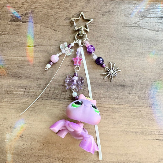 Purple Spider Lps Keychain