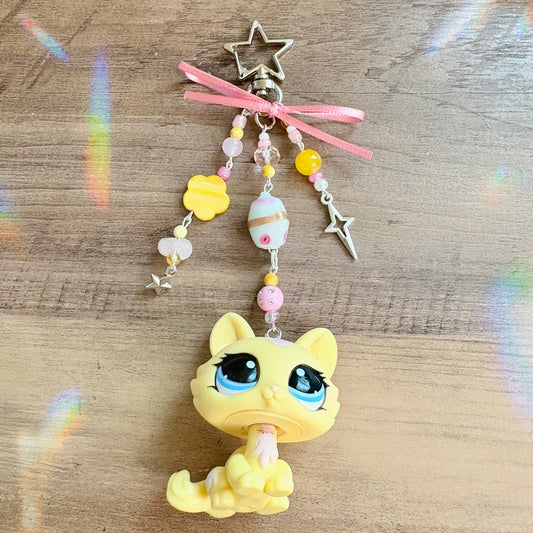 Yellow Cat Lps Keychain