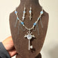 "Angel’s Secret" ~ Blue Opal and Star Key Charm Jewelry Set