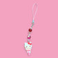 Cute H Kitty ice cream kawaii phonecharm