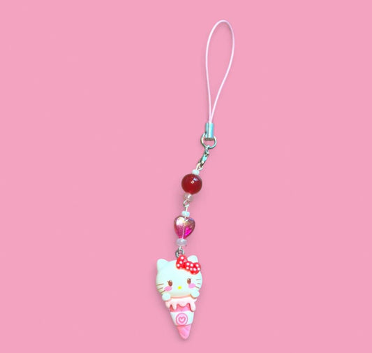 Cute H Kitty ice cream kawaii phonecharm