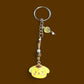 Cute resin pom pom purin glitter kawaii keychain