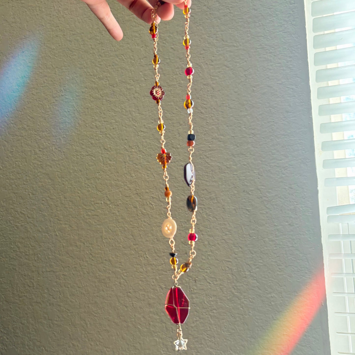 “Autumn Star” - Beaded Necklace