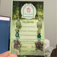 Asian Jade & Peridot Butterfly Crystal Earrings