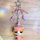 Handmade LPS Pink Purple Y2K Sea Otter Keychain: Beaded Charm