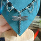 Dark Wings &amp; Silver Dreams ~Silver plated Whimsygoth Necklace
