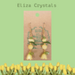 Yellow Calcite Flower Crystal Earrings