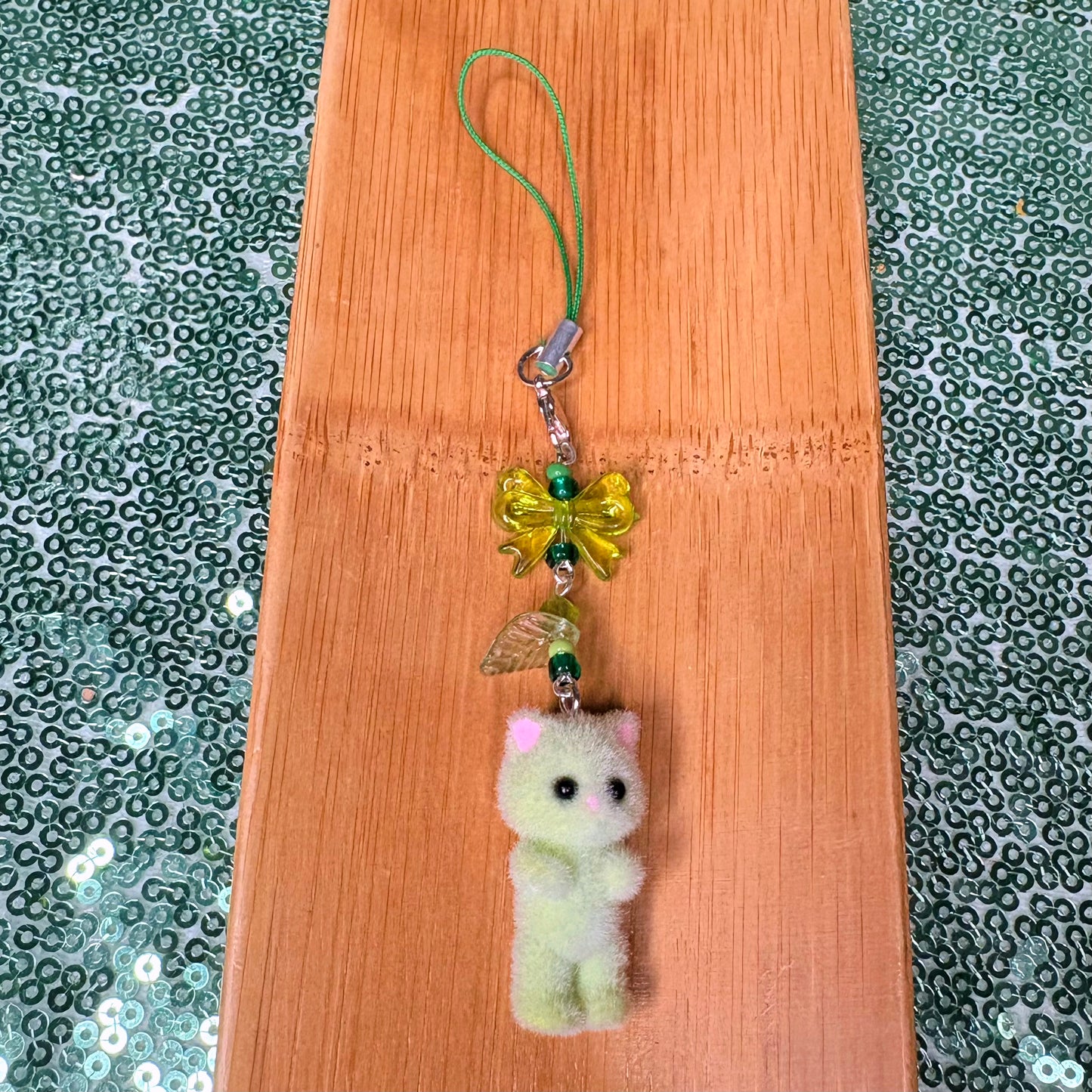 Fuzzy Cat Phone charms