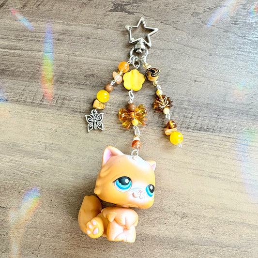 Orange Cat Lps Keychain