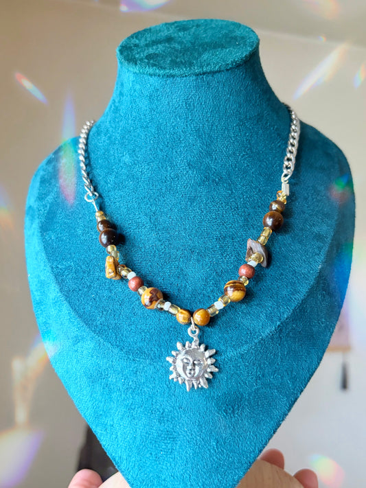 "Silver Solstice" - stainless steel chain necklace