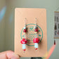 Red Mushroom Dangle earrings