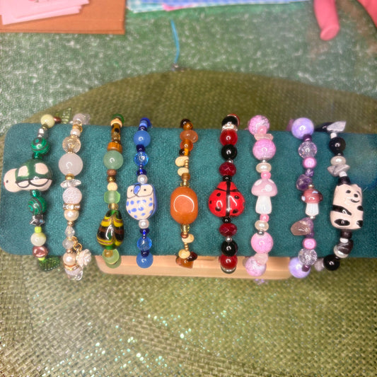 Handmade Glass & Crystal Beaded Bracelets