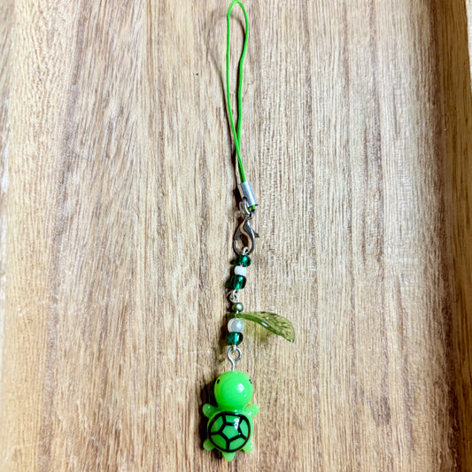 Cute turtle leaf kawaii phonecharm