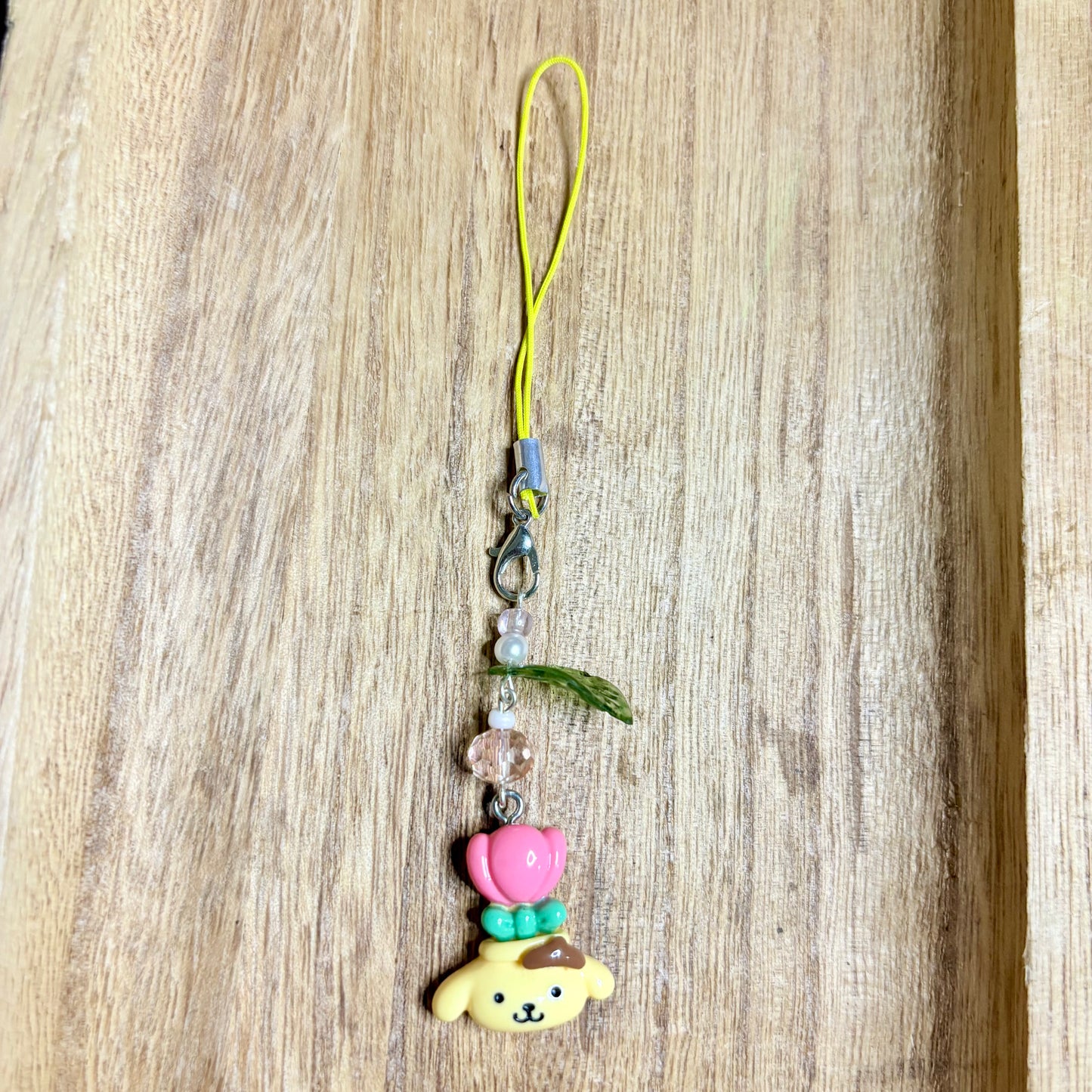 Pom pom purin flower cute kawaii phonecharm