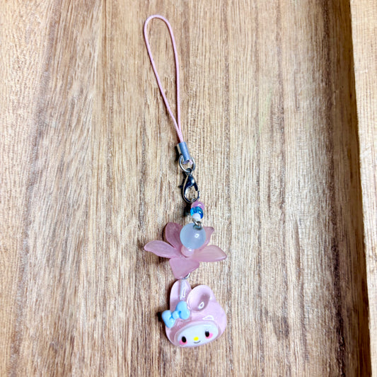 My melody pink flower kawaii phonecharm