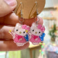 HK Kawaii  Kitty magic fairy Earrings