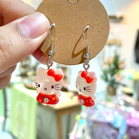 Hello kitty red dress Earrings