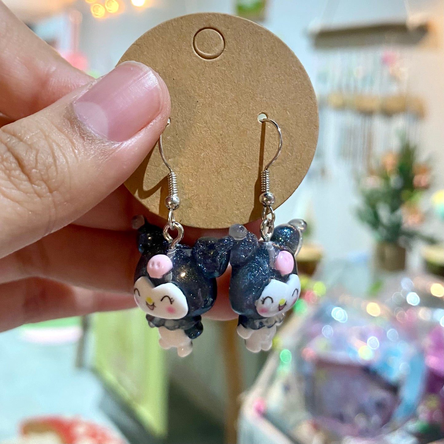 Kuromi glitter Earrings