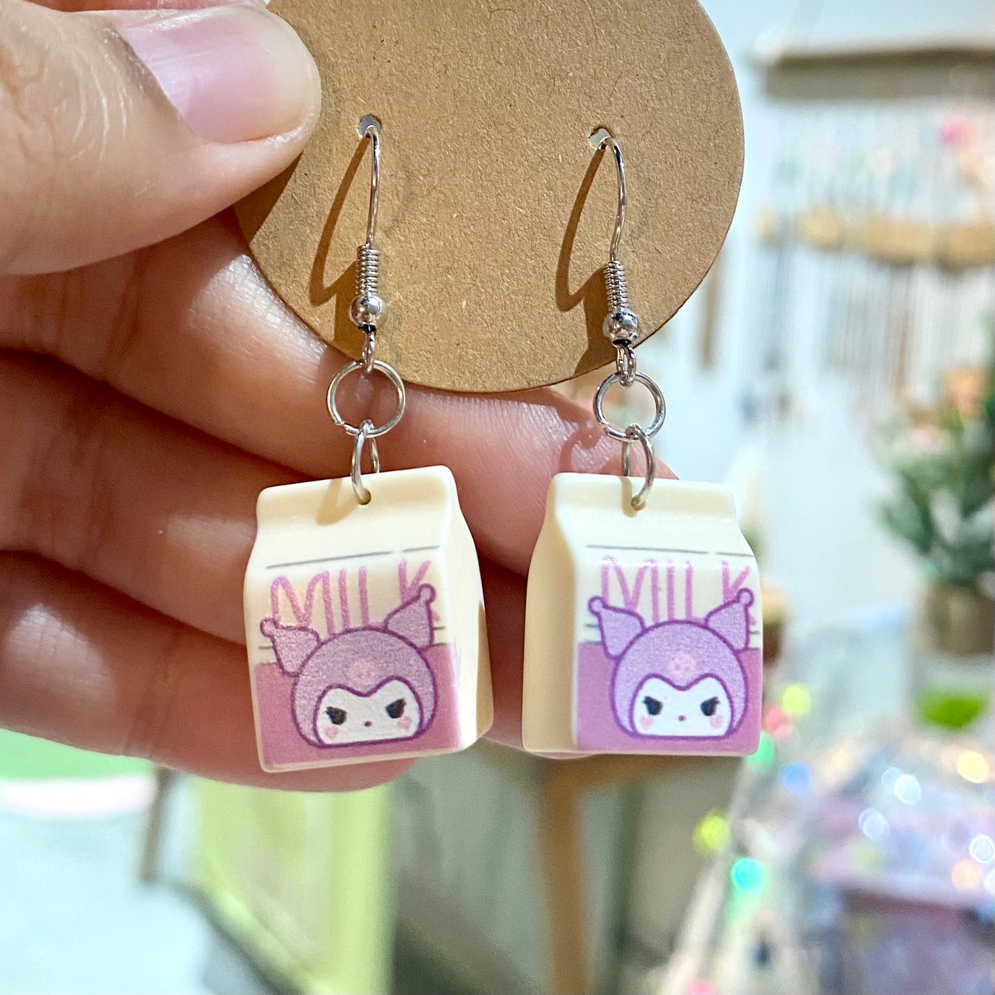 Kuromi milk Earrings