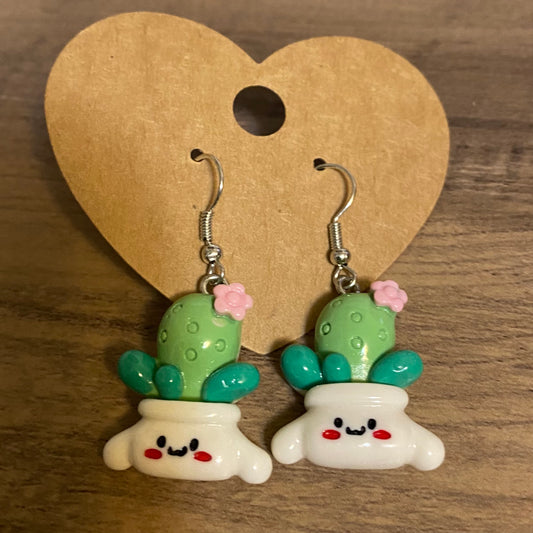 Cinnamoroll Cactus plant Earrings