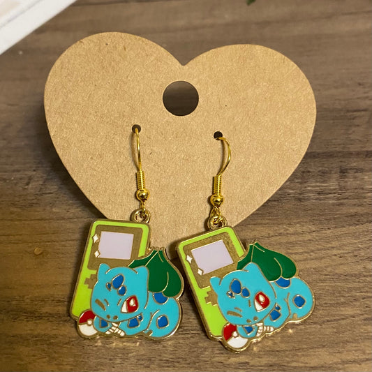 Bulbasaur Gameboy earrings