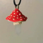 Mushroom Crystal Fairycore Pendants