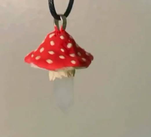 Mushroom Crystal Fairycore Pendants