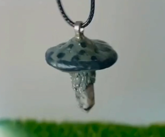 Mushroom Crystal Fairycore Pendants