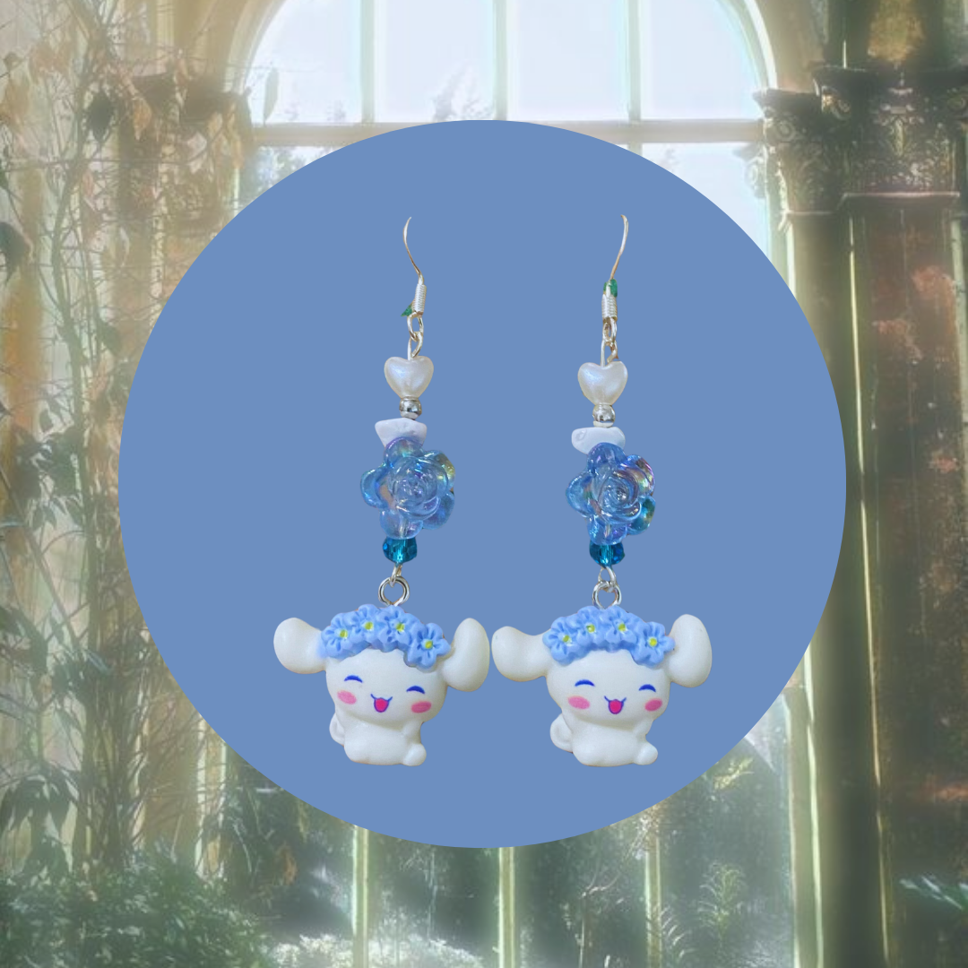 Cinnamoroll Floral Earrings