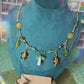 Green Mushroom Forest Necklace