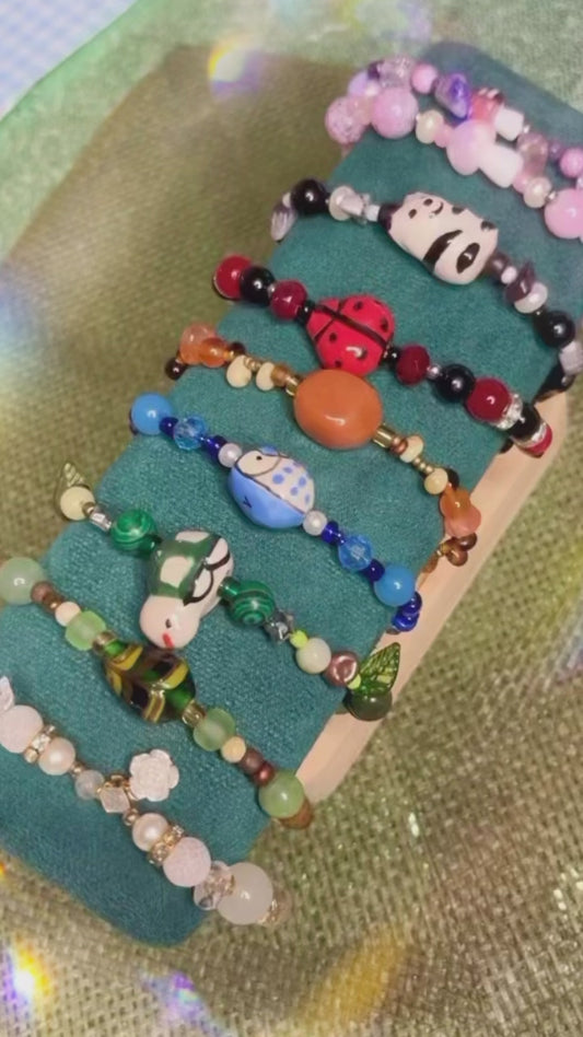 Handmade Glass & Crystal Beaded Bracelets